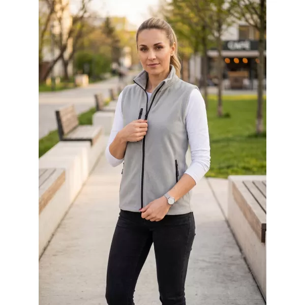  Dámska fleece vesta MALFINI EXIT W-525 SVETLO ŠEDÁ 