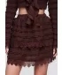 Dámska sukňa OMBRE OW-GL-E0015 DARK BROWN