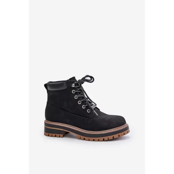  Dámske členkové topánky BIG STAR SHOES OO274A290 BLACK 