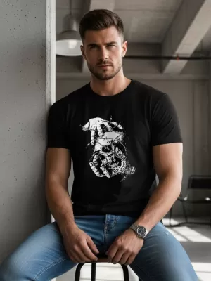 Pánske tričko DSTREET NX049R ČIERNA