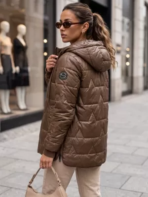 Dámska bunda DSTREET TY5800 HNEDÁ