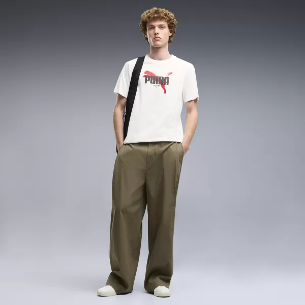  Pánske tričko PUMA GRAPHICS TEE 69435502 PUMA WHITE 