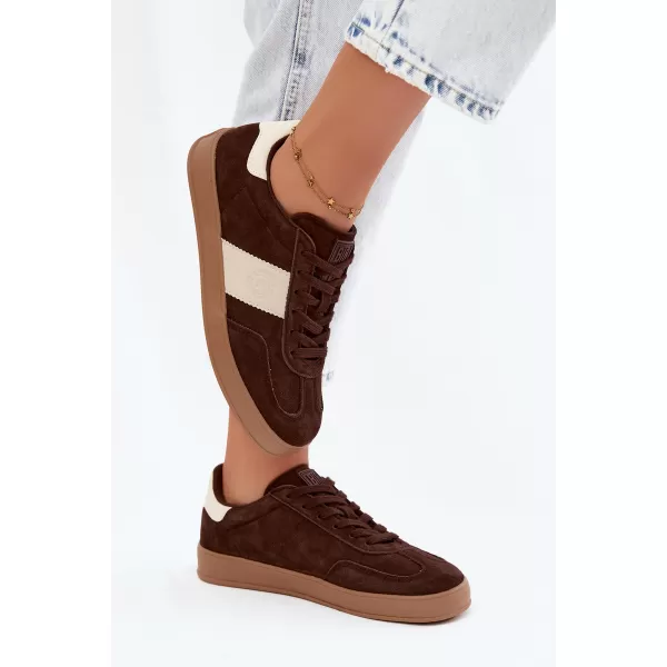  Dámske tenisky BIG STAR SHOES UU274008 BROWN/BEIGE 