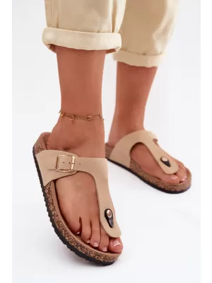 Dámske žabky BOTO 26SD21-101 BEIGE