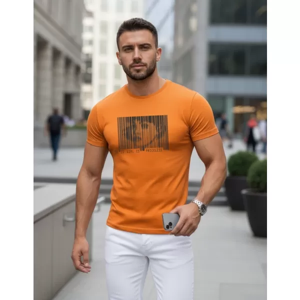  Pánske tričko DSTREET NX5014R ORANŽOVÁ 