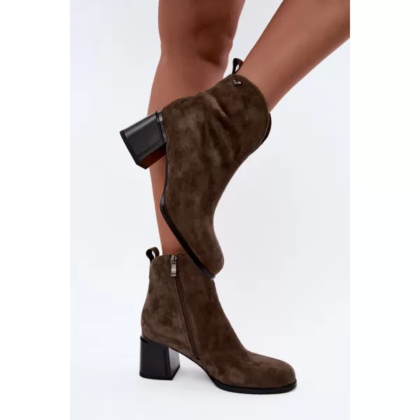  Dámske členkové topánky VINCEZA 91178 BROWN 