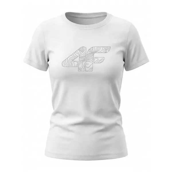  Dámske tričko 4F WMM00TTSHF3309 WHITE 