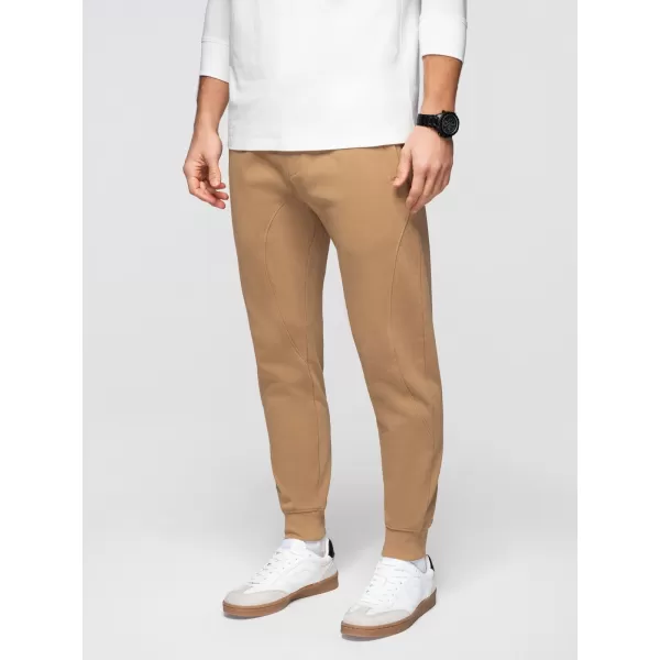  Pánske tepláky OMBRE OM-PABS-0305 BROWN 