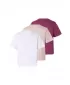 Dámske tričko URBAN CLASSICS TB8574B-23660 WHITE/VINTAGE ROSE/BERRY PURPLE