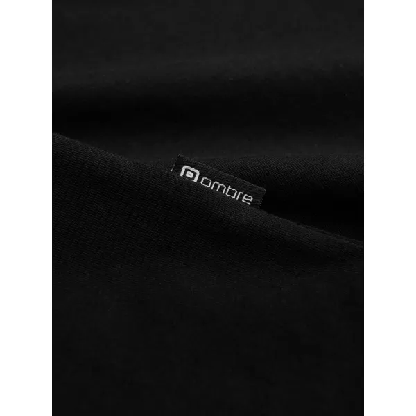  Pánske tričko OMBRE L172 BLACK 