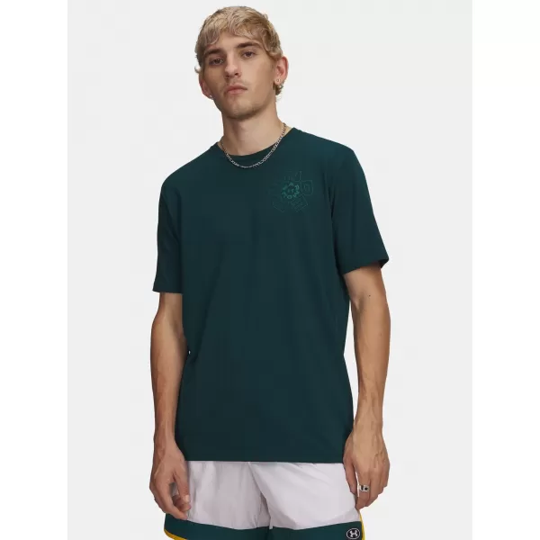  Pánske tričko UNDER ARMOUR M RADIAL WM SS 6009264-919 ZELENÁ 