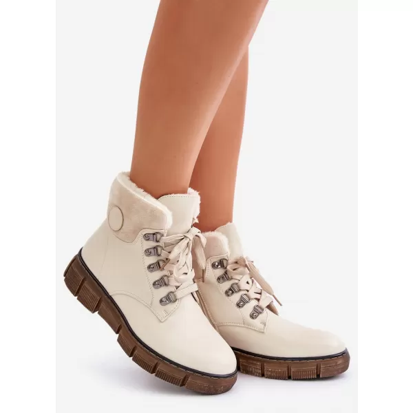  Dámske traperky BOTO 24BT02-7973 BEIGE 