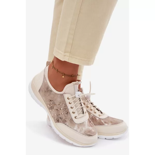  Dámske poltopánky D&A GR61-5990 BEIGE 