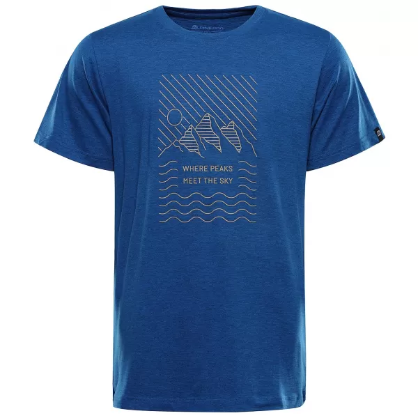  Pánske outdoorové tričko ALPINE PRO NOGER 2 ELECTRIC BLUE LEMONADE VARIANT PA 