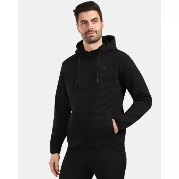  Pánska fleece mikina KILPI DELEG-M 1M0211KI ČIERNA 