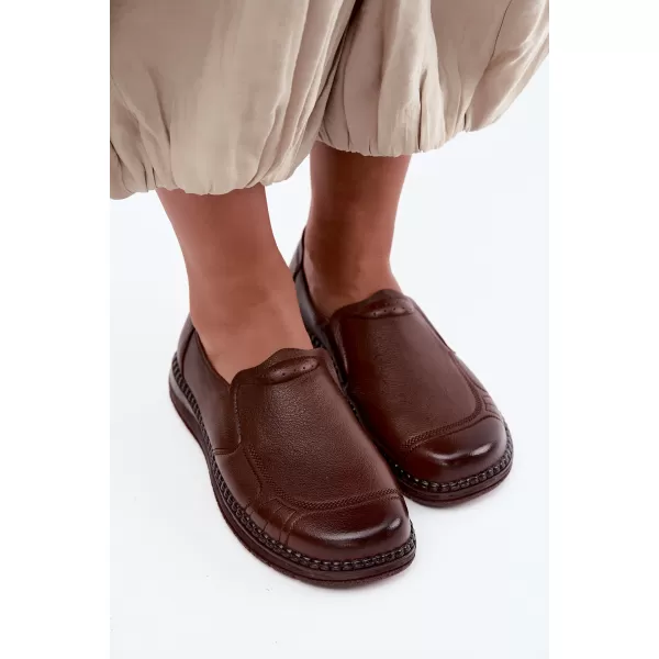  Dámske poltopánky VINCEZA 107241 BROWN 