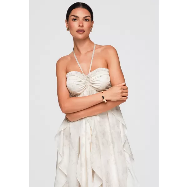  Dámske šaty OMBRE OW-DLR-E0016 BEIGE 