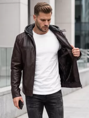 Pánska bunda DSTREET TX5146 HNEDÁ