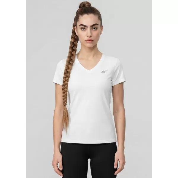  Dámske tričko 4F WMM00TTSHF3307 WHITE 