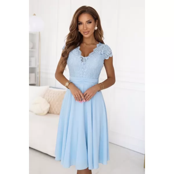  Dámske šaty NUMOCO 381-8 BLANKYTNE MODRÁ 