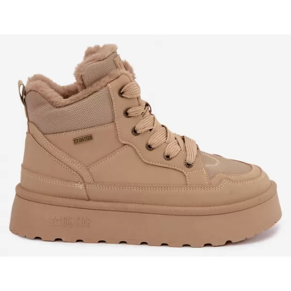  Dámske snehule BIG STAR SHOES UU274166 BEIGE 