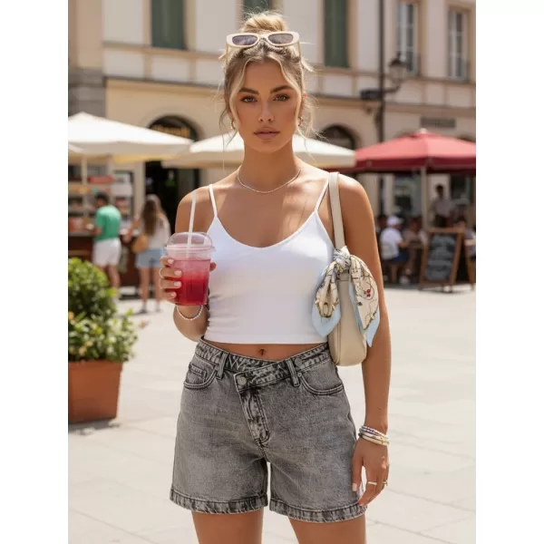  Dámske kraťasy DSTREET SY0523 SVETLO ŠEDÁ 