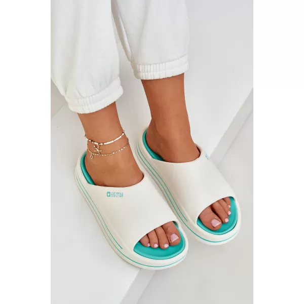  Dámske šľapky BIG STAR SHOES NN274A038 WHITE 