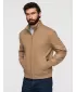 Pánska bunda OMBRE OM-JANP-0326 LIGHT BROWN