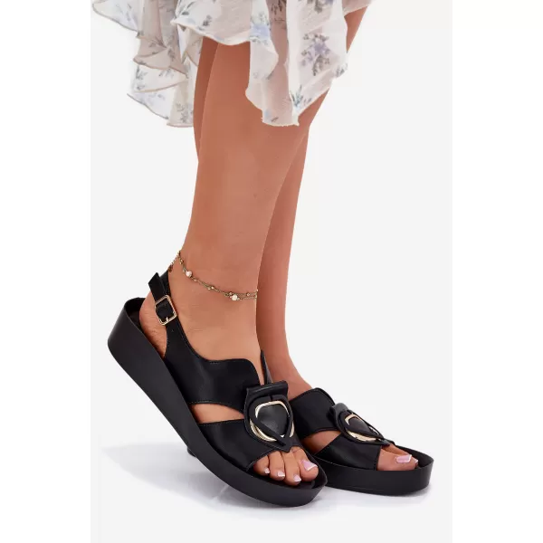  Dámske sandále S.BARSKI KV51-031 BLACK 