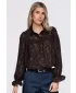 Dámska košeľa OMBRE OW-SH-E0074 BROWN