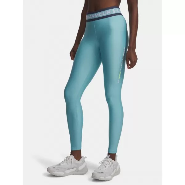 Dámske legíny UNDER ARMOUR TECH BRANDED LEGGING 6009972-425 MODRÁ 