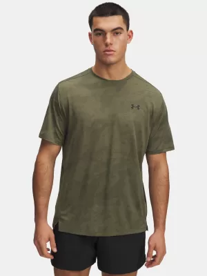 Pánske tričko UNDER ARMOUR TECH VENT JCQRD SS 1390047-390 ZELENÁ