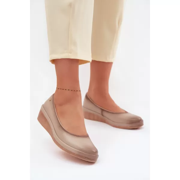  Dámske poltopánky VINCEZA 39987 BEIGE 