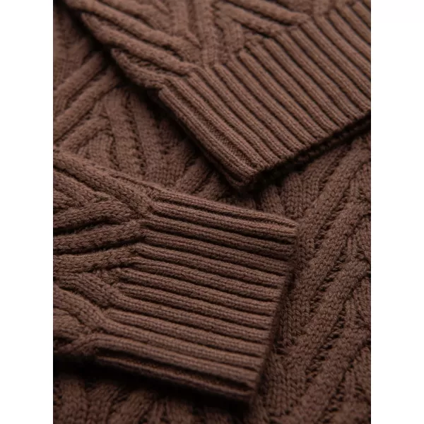  Pánsky sveter OMBRE OM-SWSW-0190 BROWN 