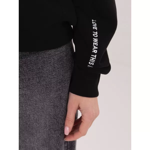  Dámska mikina SUBLEVEL D10600BI02863A3 BLACK 