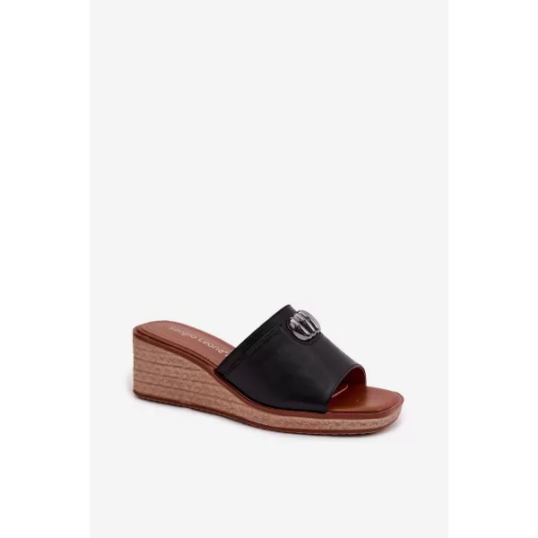  Dámske šľapky SERGIO LEONE KL325 BLACK 