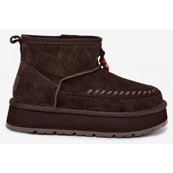  Dámske topánky BIG STAR SHOES UU274678 BROWN/BEIGE 