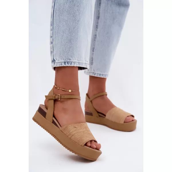  Dámske sandále WRANGLER 20261076.38F BIEGE 