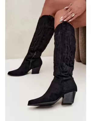 Dámske čižmy BOTO 9697A-1 BLACK