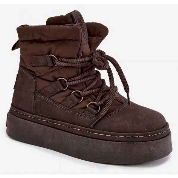 Dámske topánky BIG STAR SHOES UU274191 BROWN/BEIGE 