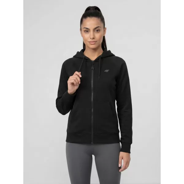  Dámska mikina 4F WMM00TSWSF2535 DEEP BLACK 