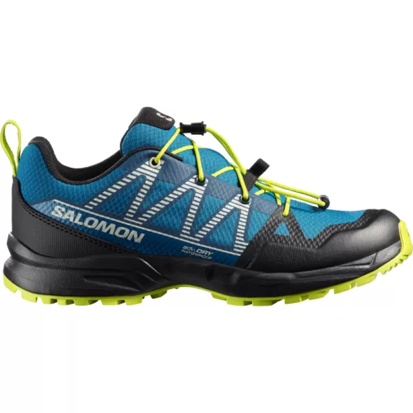  Detské topánky SALOMON OUTSCAPE WATERPROOF L49212500 MYKONOS BLUE/BLACK/ACID LIME 