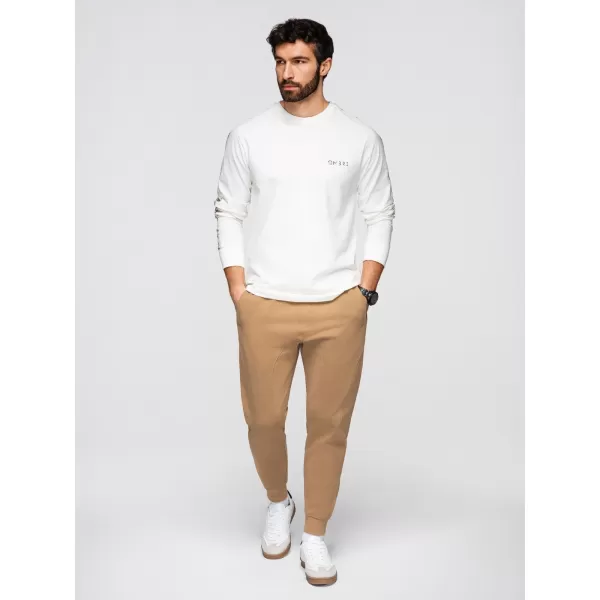  Pánske tepláky OMBRE OM-PABS-0305 BROWN 
