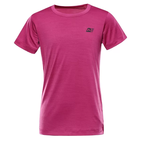  Detské tričko ALPINE PRO BASIKO FUCHSIA RED 