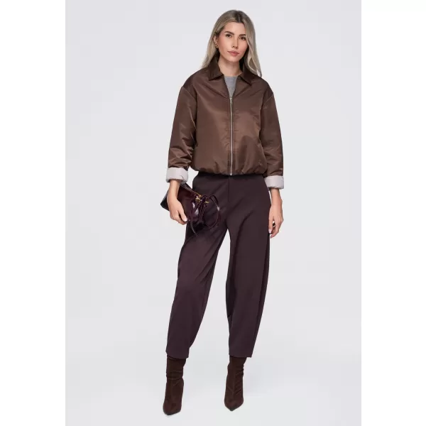  Dámska bunda OMBRE OW-JT-E0003 BROWN 