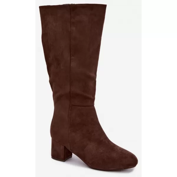  Dámske čižmy S.BARSKI HY62-8131 BROWN 