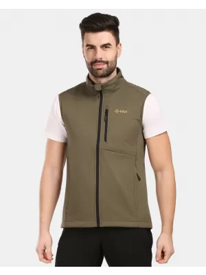 Pánska softshellová vesta KILPI NOIL-M 1M0116KI KHAKI