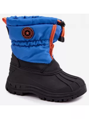Detské snehule BIG STAR SHOES SS374032 MODRÁ
