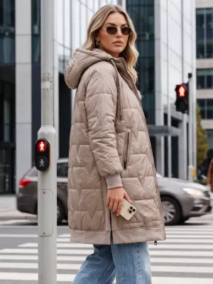 Dámska bunda DSTREET TY5810 BÉŽOVÁ