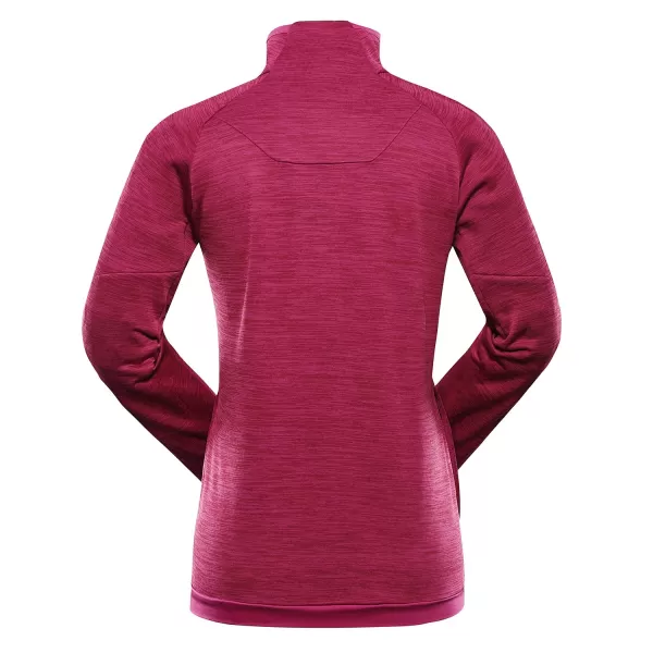  Dámska mikina ALPINE PRO ONNECA 3 FUCHSIA RED 